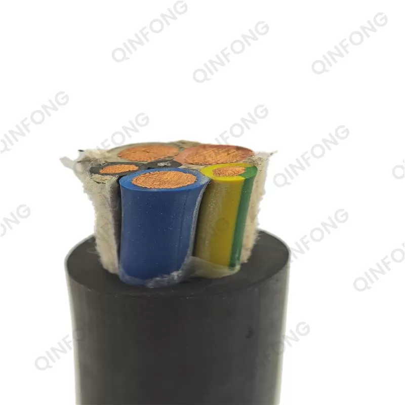 Cable flexible con revestimiento de caucho de uso general